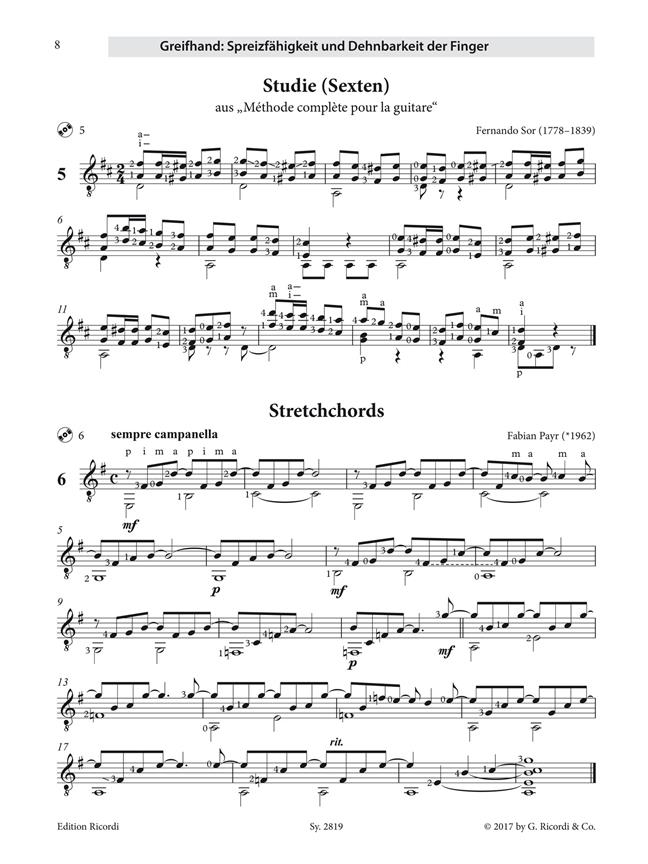 70 Etüden für Finger-Fitness - Grundtechniken der Gitarre trainieren mit Musik von der Renaissance bis zur Moderne - kytara učebnice